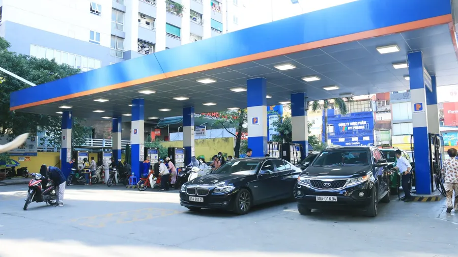 A Petrolimex fuel station in Hanoi