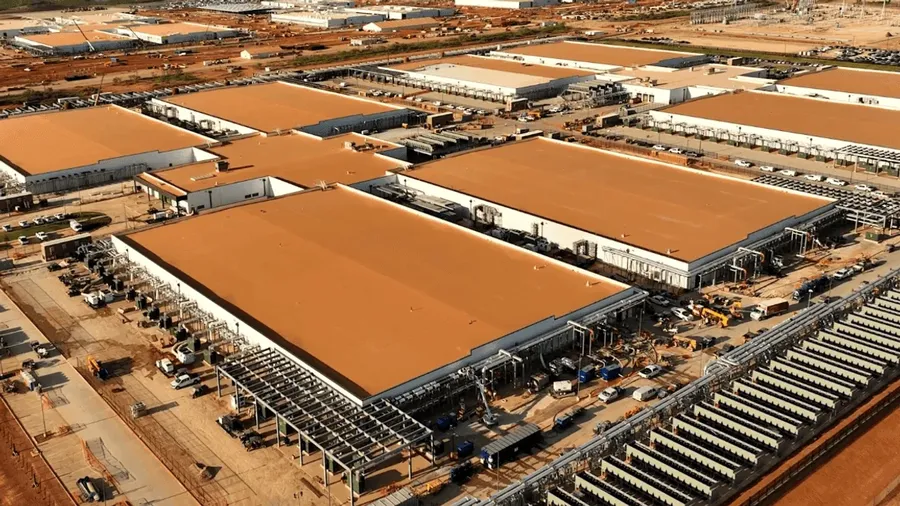 The Project Jupiter data center construction site in New Mexico