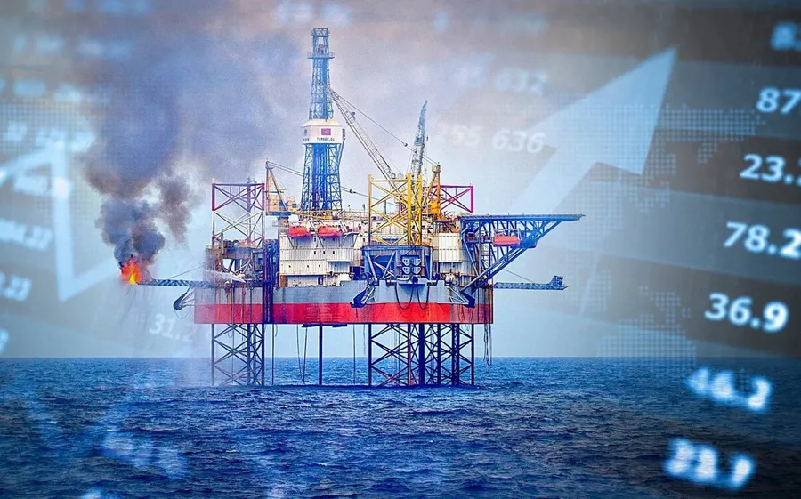 Offshore drilling rig, illustrating PVD's drilling services business