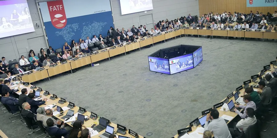 An FATF plenary session