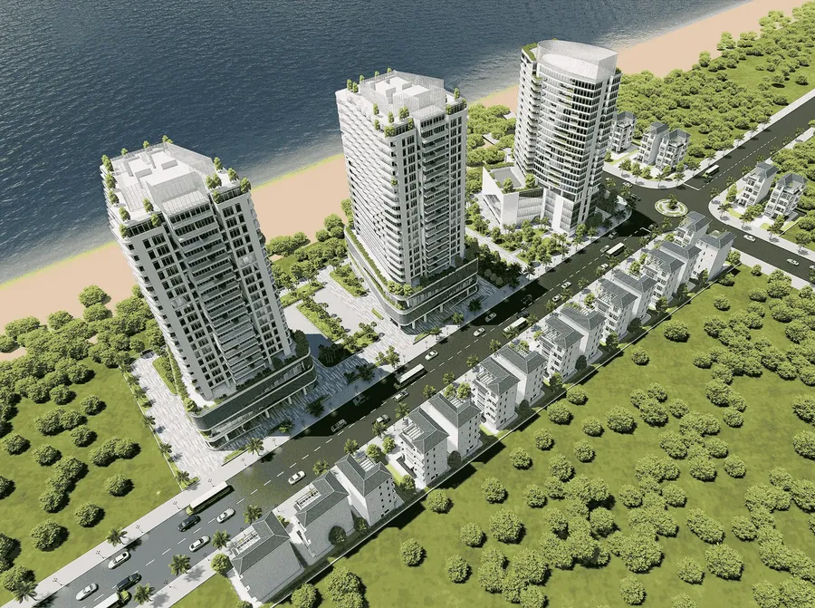 Rendering of the Hodeco Seavillage project on 3/2 Street, Vung Tau
