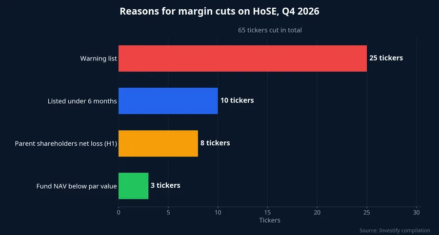 Reasons for margin cuts on HoSE, Q4 2026