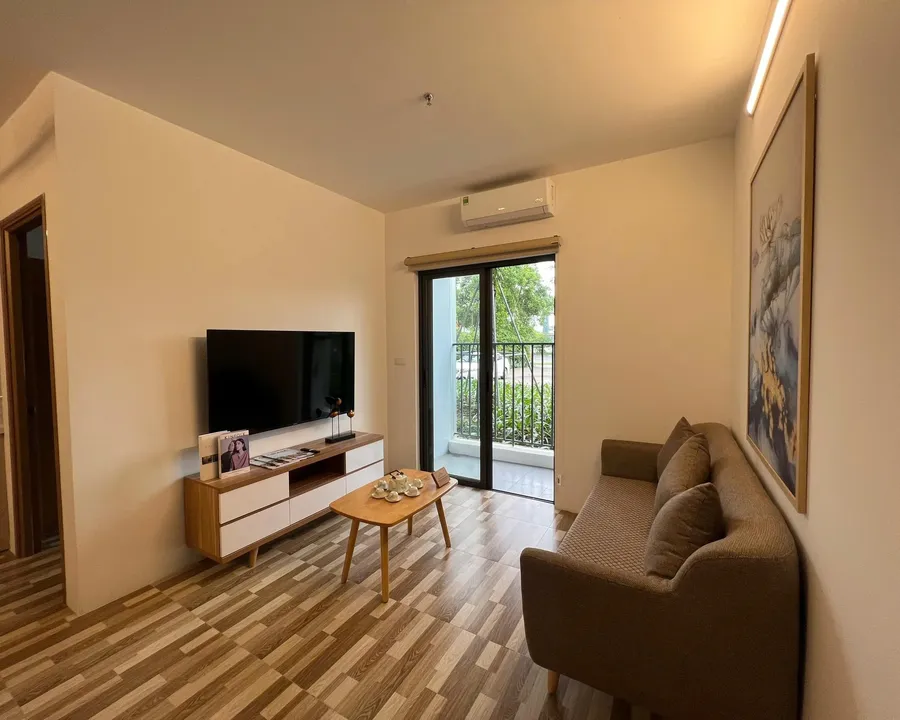 A completed social housing apartment