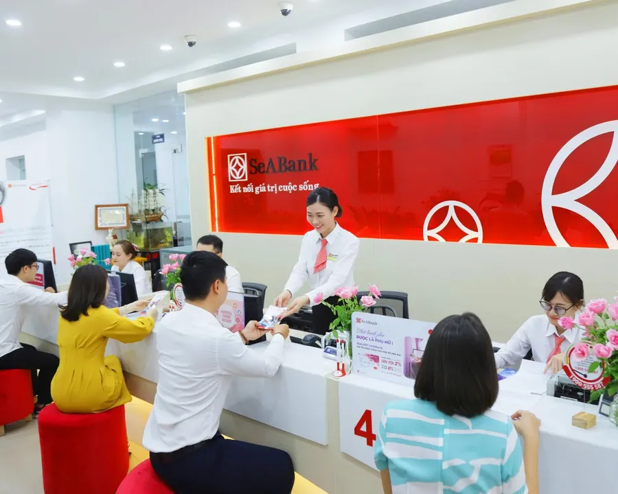 A SeABank service counter