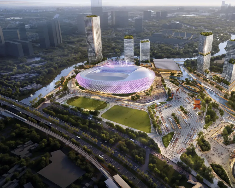 Rendering of the Rach Chiec National Sports Complex