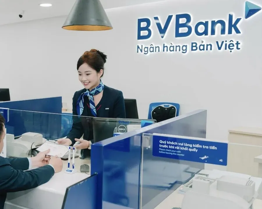 A BVBank service counter