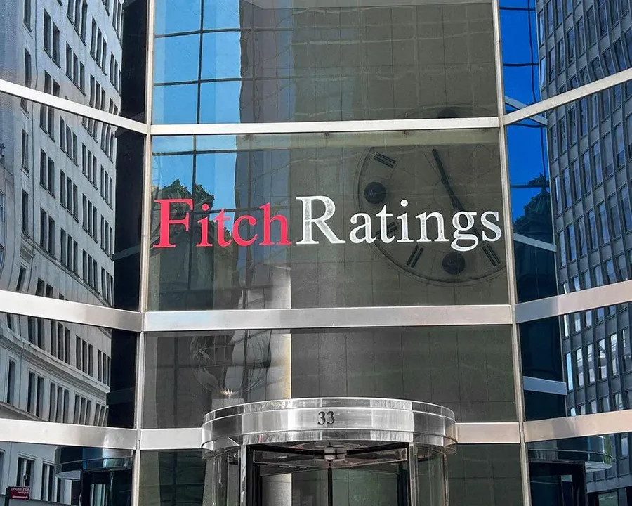 Fitch Ratings signage at its headquarters