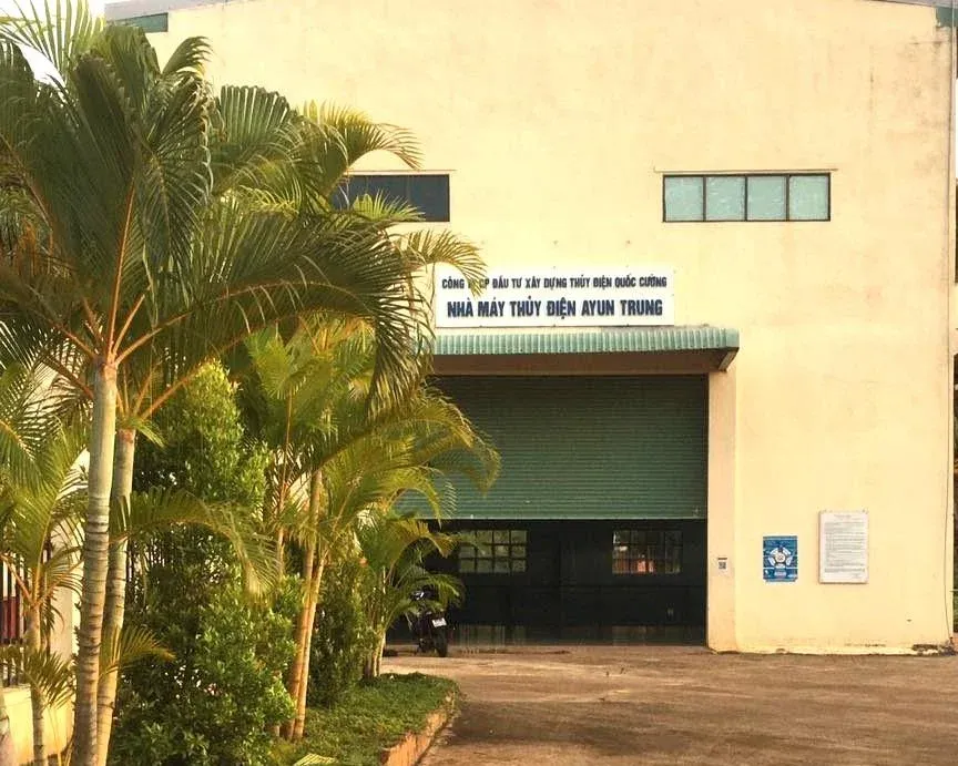 Ayun Trung hydropower plant, operated by Quốc Cường hydropower investment and construction company
