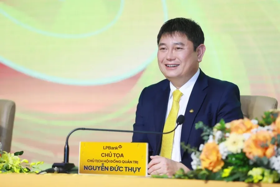 Ông Nguyễn Đức Thụy tại sự kiện ngân hàng