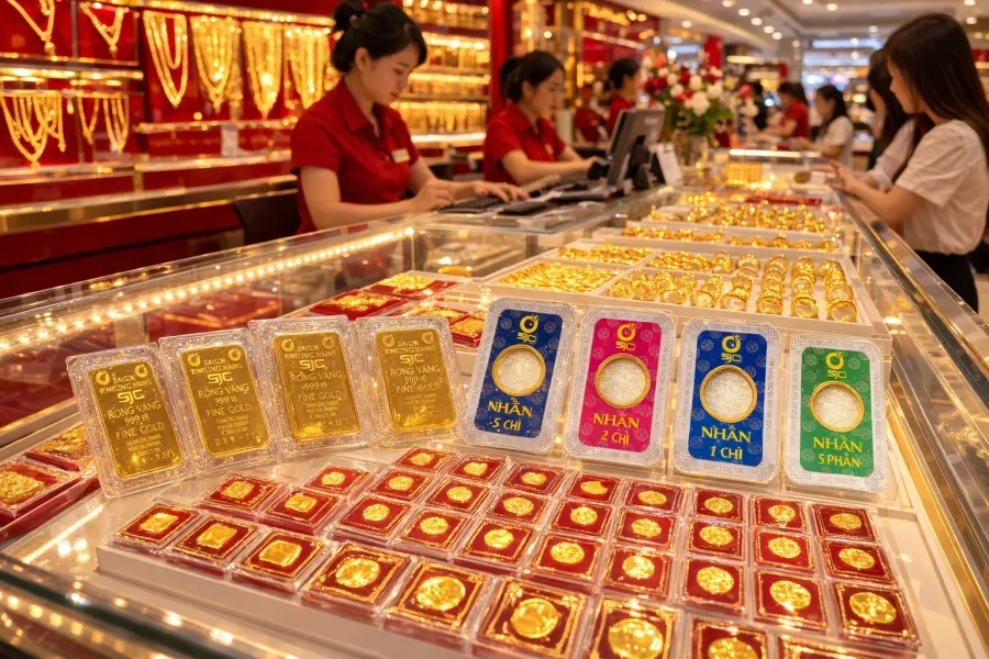 Cửa hàng vàng SJC tại Việt Nam