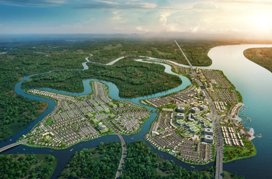 Phối cảnh dự án Aqua City của Novaland tại Biên Hòa