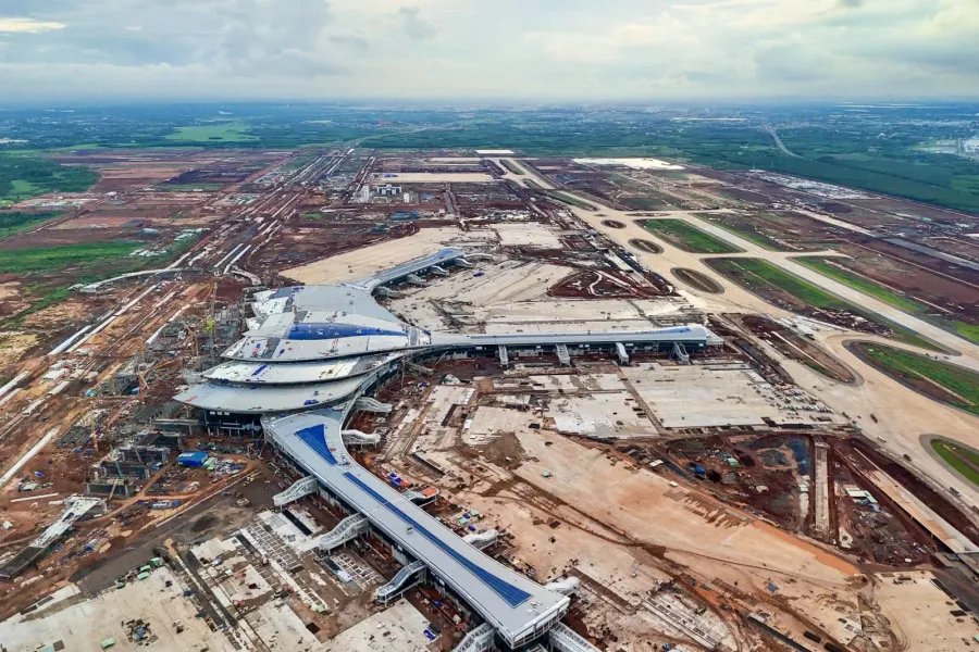 Công trường xây dựng sân bay quốc tế Long Thành