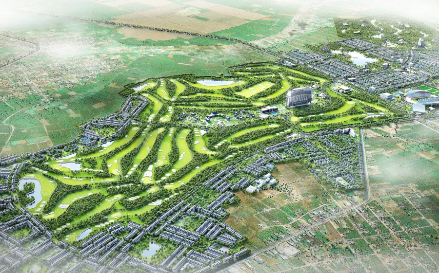 Phối cảnh tổng thể dự án FLC Pleiku Golf Club & Luxury City Resort tại Đak Đoa, Gia Lai