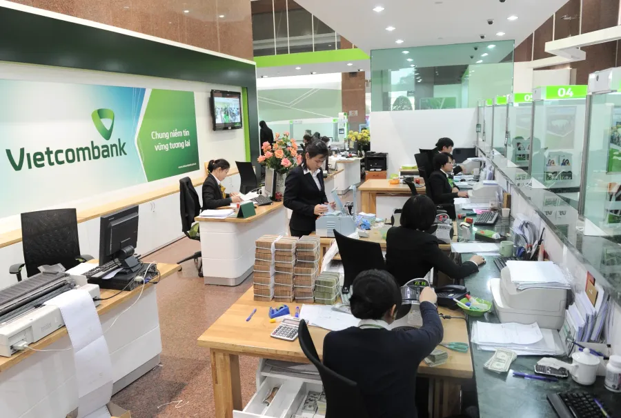 Quầy giao dịch Vietcombank