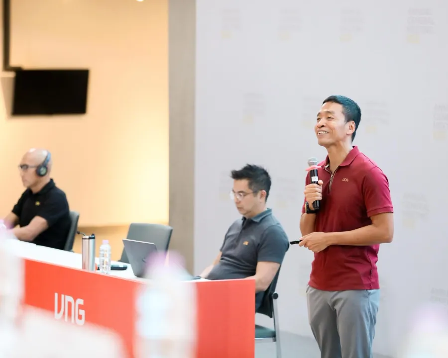 Chủ tịch Lê Hồng Minh phát biểu tại ĐHĐCĐ VNG