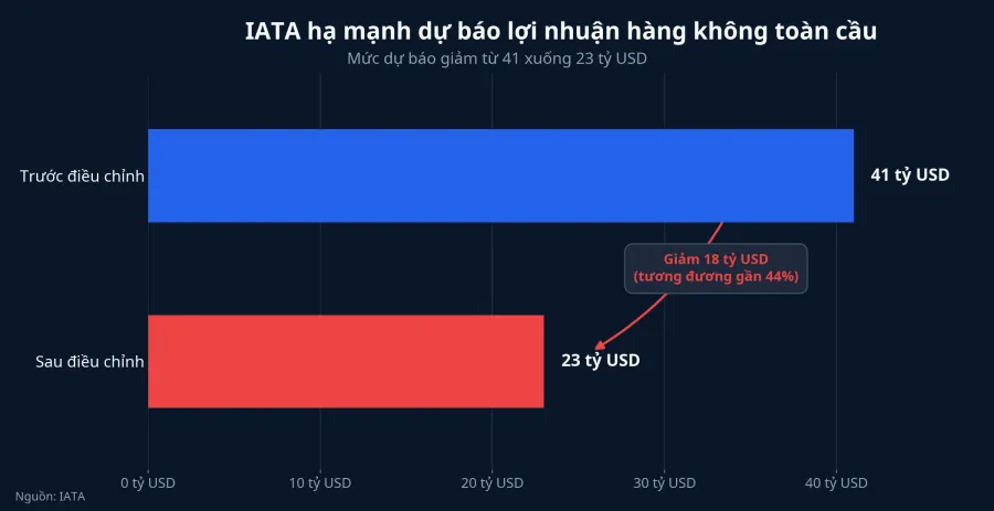 IATA hạ dự báo lợi nhuận ngành