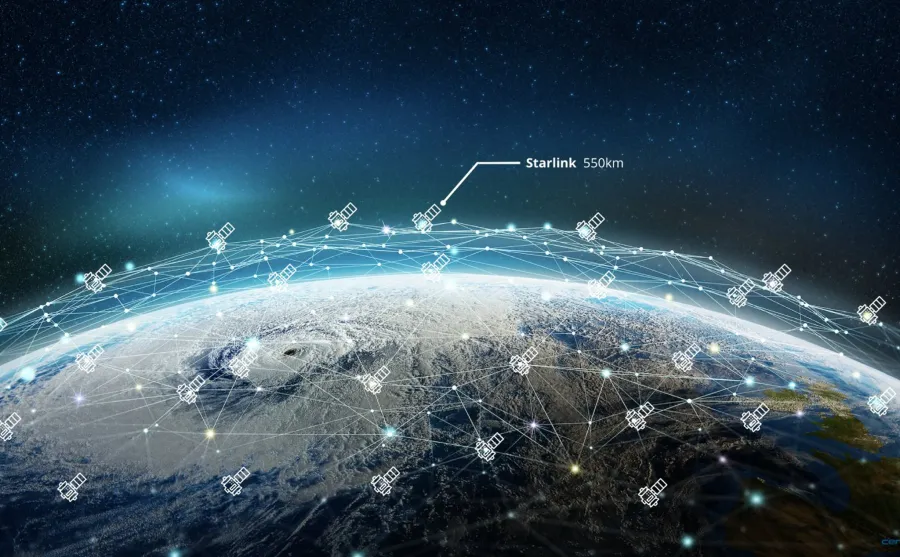 Hệ thống vệ tinh Starlink minh họa cho lớp kết nối toàn cầu mà nhà đầu tư đang mua cùng SpaceX