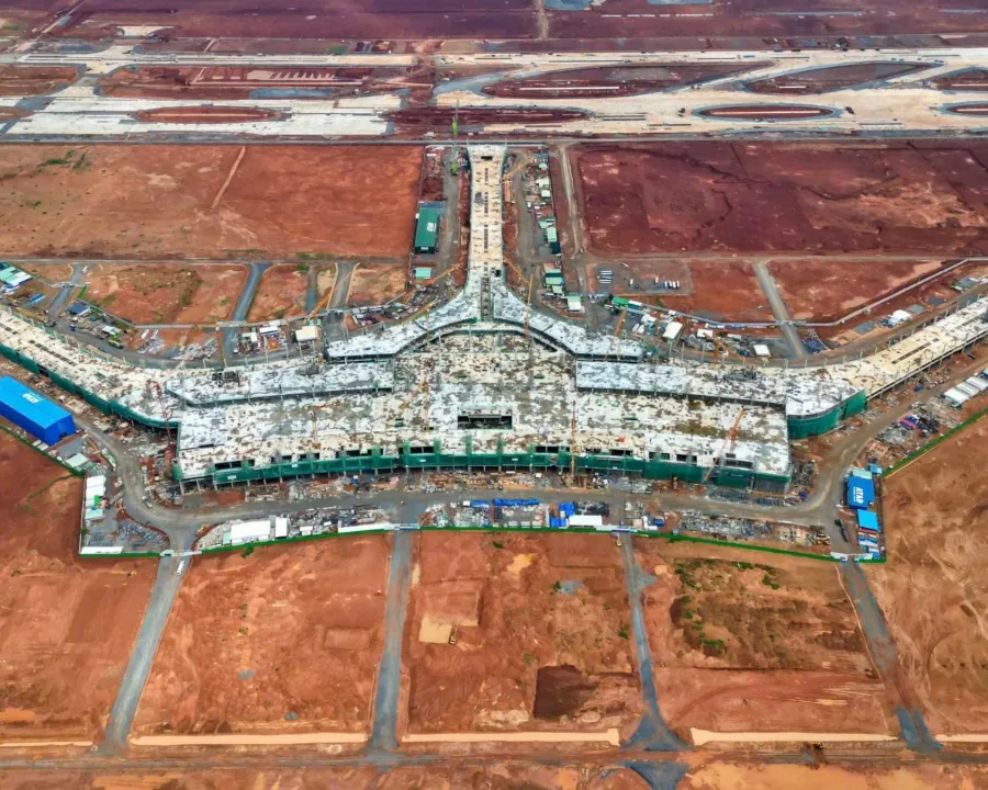 Toàn cảnh công trường sân bay Long Thành