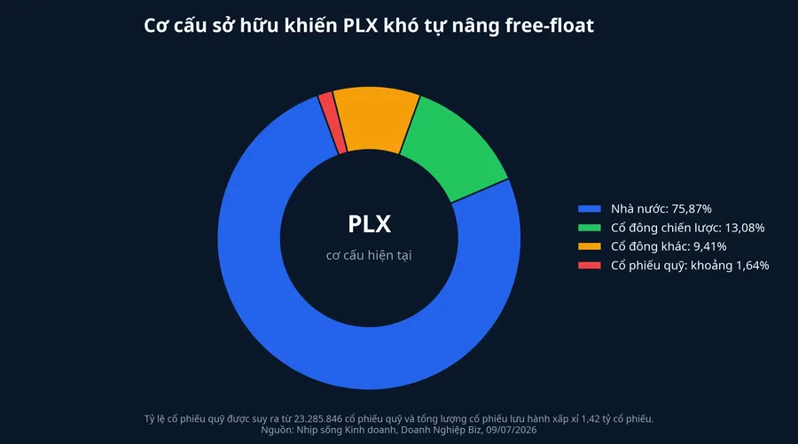 Cơ cấu sở hữu hiện tại của PLX