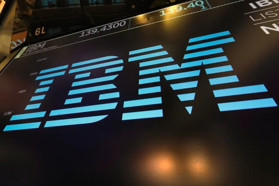 Biển hiệu IBM trên thị trường chứng khoán