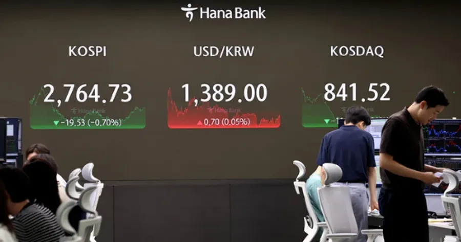 Bảng điện chứng khoán Hàn Quốc