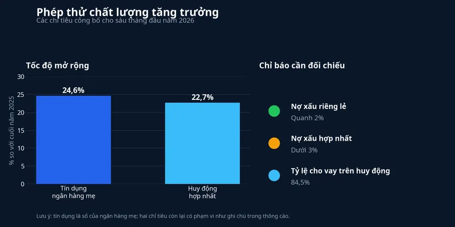 Các chỉ báo cần đối chiếu để đánh giá chất lượng tăng trưởng