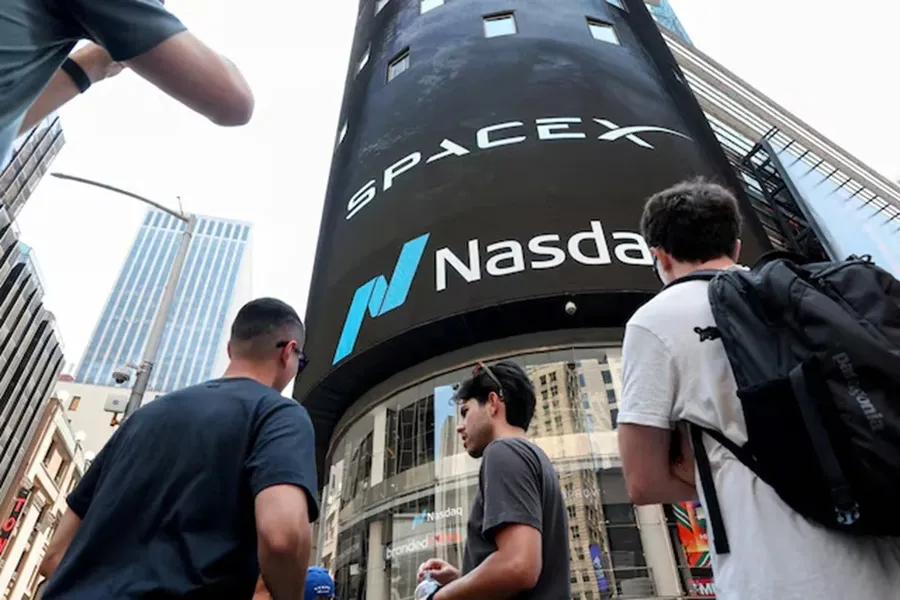Không gian Nasdaq trong ngày giao dịch của SpaceX
