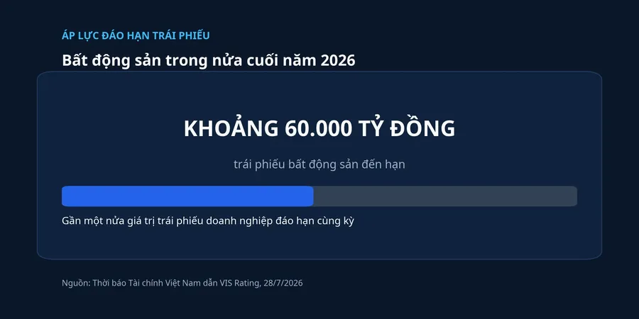 Minh họa quy mô trái phiếu bất động sản đến hạn