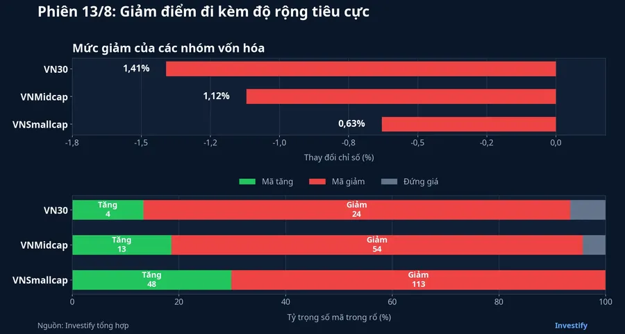 Diễn biến theo nhóm vốn hóa