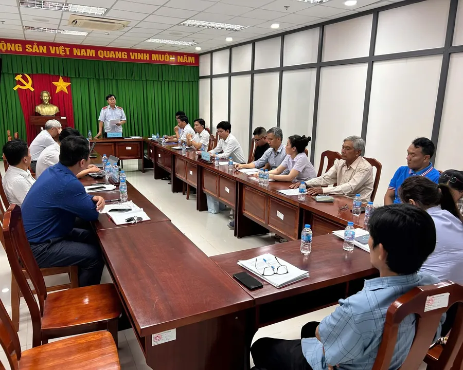 Buổi công bố kết luận thanh tra tại một cơ quan hành chính