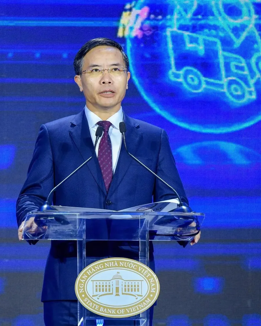 Thống đốc Ngân hàng Nhà nước Việt Nam Phạm Đức Ấn phát biểu tại hội nghị
