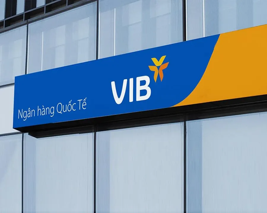 Biển hiệu chi nhánh Ngân hàng Quốc tế VIB