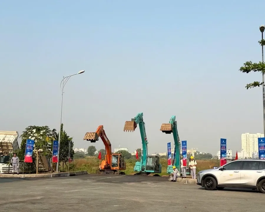 Công trường thi công Metro số 2 Bến Thành - Tham Lương