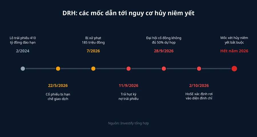 Dòng thời gian các mốc của DRH từ 2/2024 đến hết năm 2026