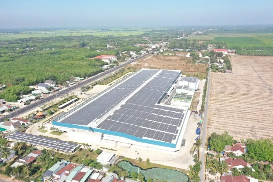 Nhà máy chế biến nông sản Tanifood tại Tây Ninh nhìn từ trên cao