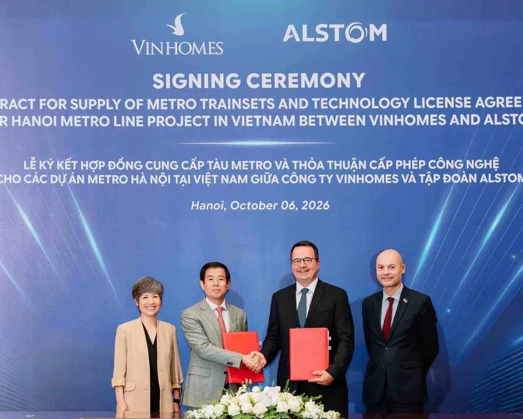 Vingroup tự lắp ráp 117 đoàn tàu metro của Alstom
