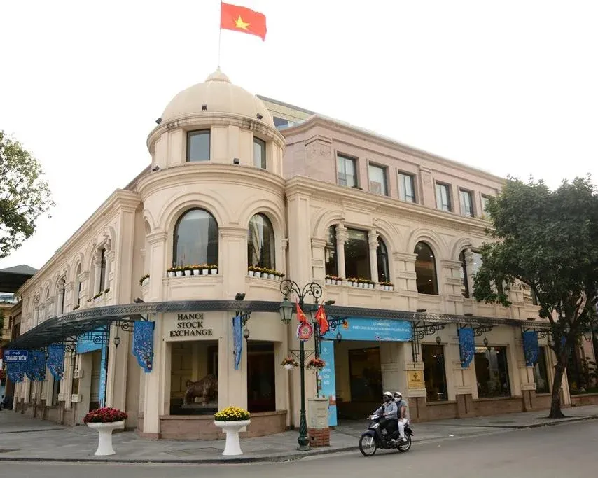 Trụ sở Sở Giao dịch Chứng khoán Hà Nội, nơi tổ chức phiên đấu giá